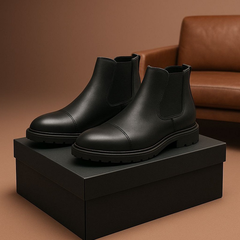 نیم بوت مردانه بغل کش مدل smith-مشکی